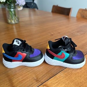 Never worn, baby Nike Air Force 1, size 2C.